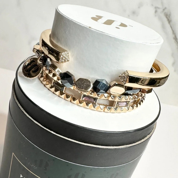 Bomb Party Fall Luxe Stacks 2024 Cool Girl Era Gold Plating NWT RBP7851 - Picture 2 of 5